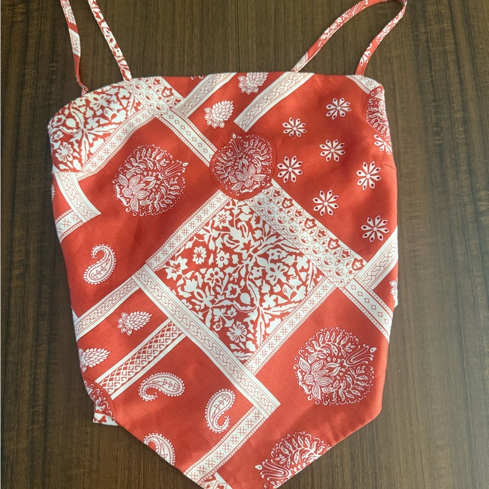 Bandana Print tie summer Top